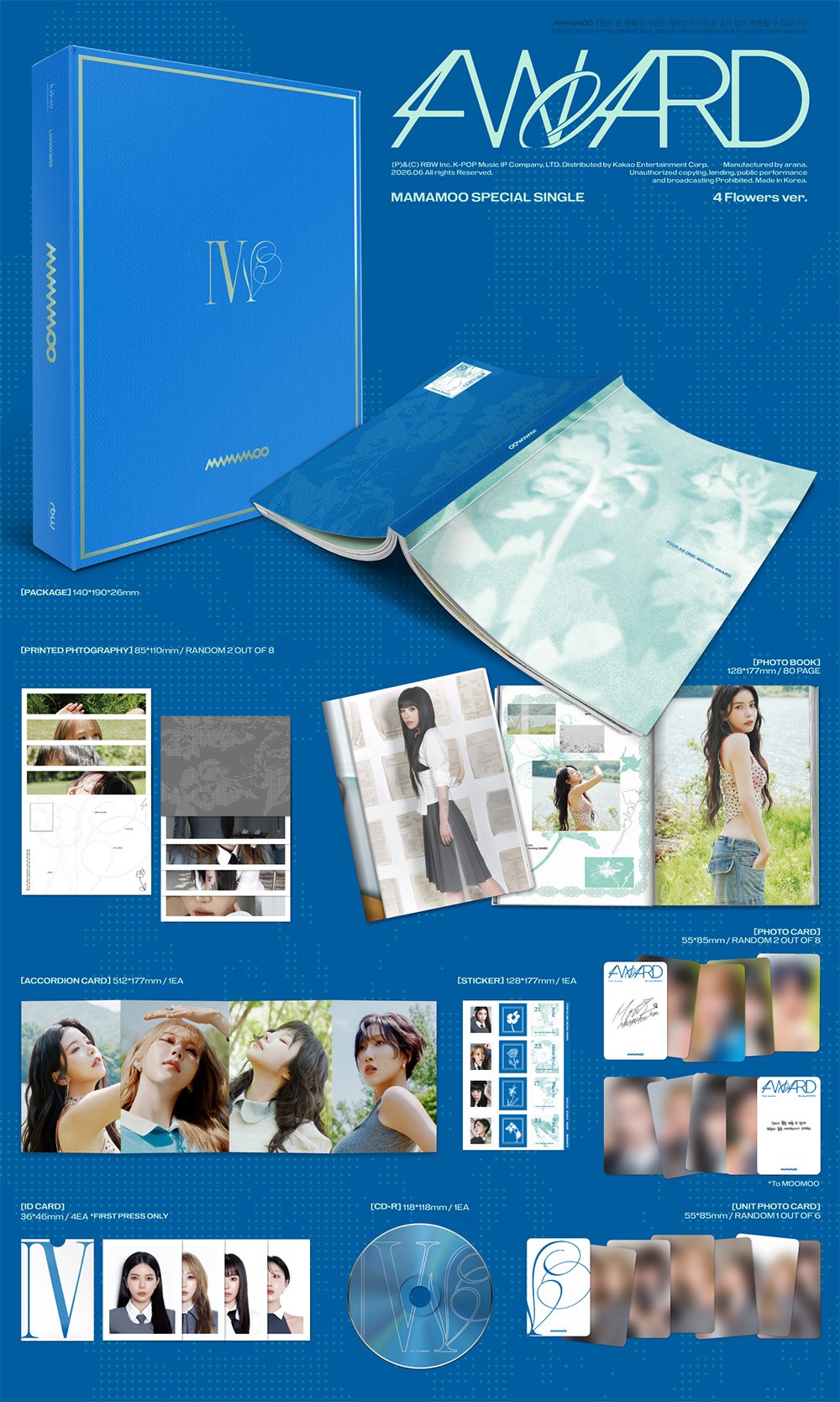 Special Single Album [4WARD] (4 Flowers Ver.) 